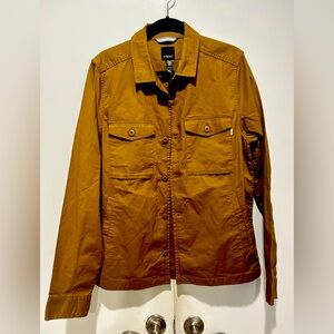 Vuori Men's Brown Ripstop Shirt Jacket